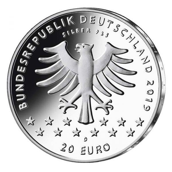 20 Euro Deutschland 100 Jahre Frauenwahlrecht Münze Vorderseite