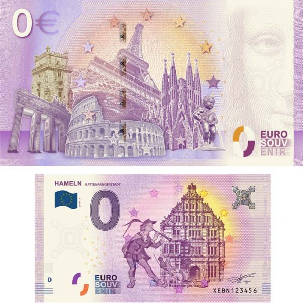 0-Euro-Schein Hameln 2018-2 Rattenfänger
