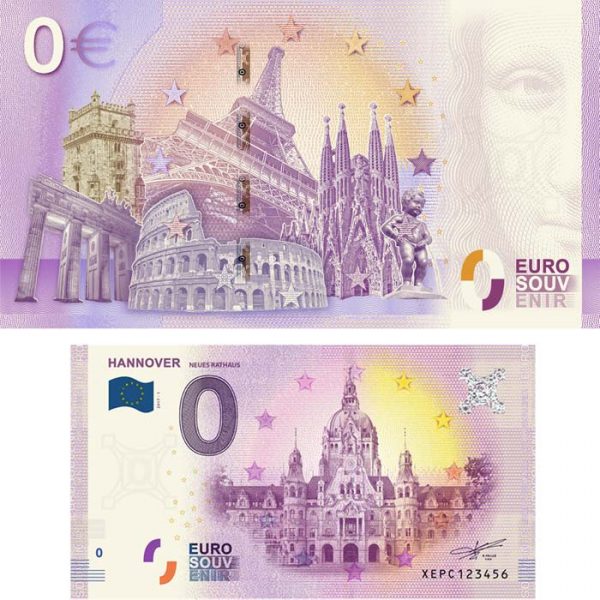0-Euro-Schein Hannover 2017-1 Neues Rathaus