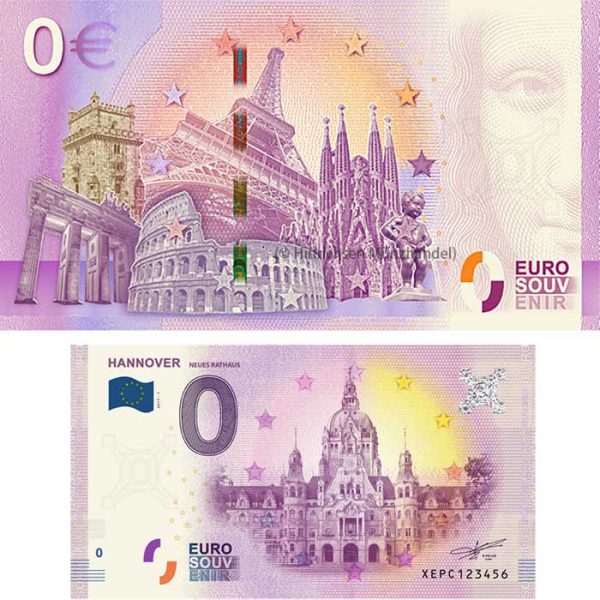 0-Euro-Schein Hannover 2017-1 Neues Rathaus