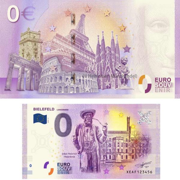 0-Euro-Schein Bielefeld Leineweber 2019-3