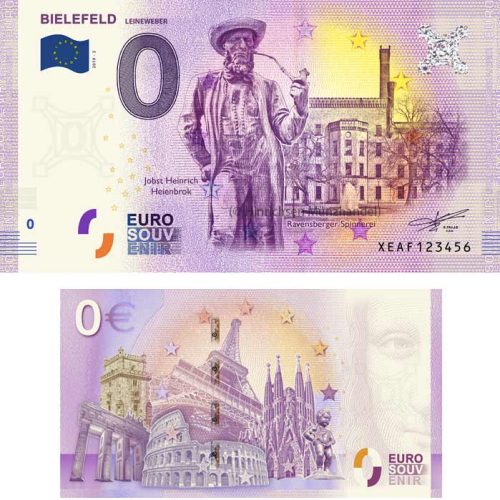 0-Euro-Schein Bielefeld Leineweber 2019-3