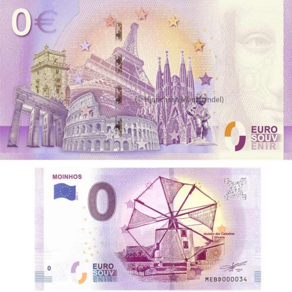 0-Euro-Schein Moinhos, Portugal 2019-1