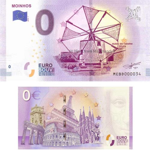 0-Euro-Schein Moinhos, Portugal 2019-1