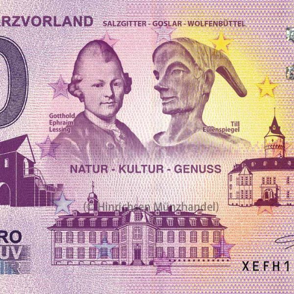 0-Euro-Schein Nördliches Harzvorland Salzgitter Wolfenbüttel Goslar 2019-1