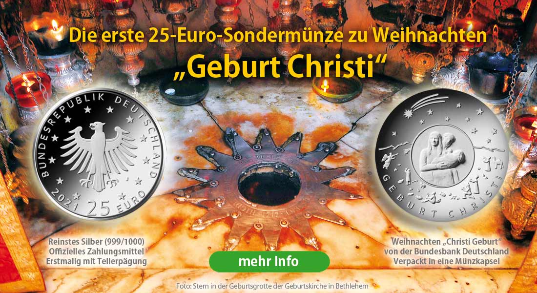 25 Euro Weihnachten Münze Geburt Christi