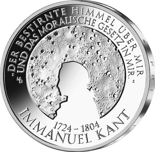 20 Euro 300. Geburtstag Immanuel Kant Münze 2024