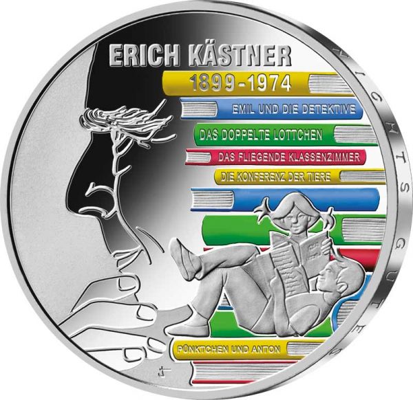 20 Euro Münze 125. Geburtstag Erich Kästner Deutschland